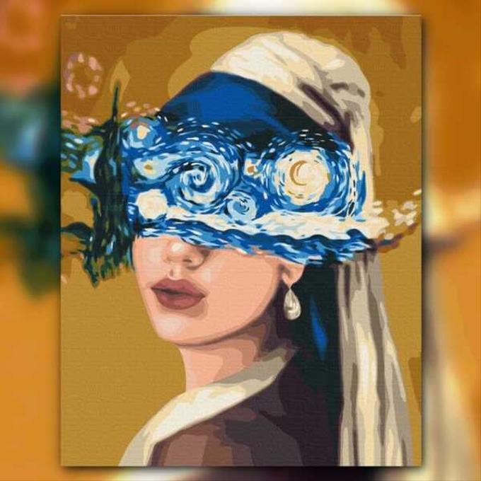 أدوات رسم لوحة منظر النجوم