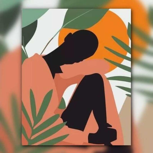 لوحة ملامح إفريقية