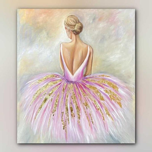 أدوات رسم لوحة فستان الباليه