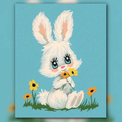 أدوات رسم لوحة الأرنب الصغير
