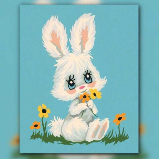 أدوات رسم لوحة الأرنب الصغير