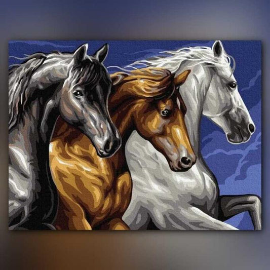 أدوات رسم لوحة الخيل