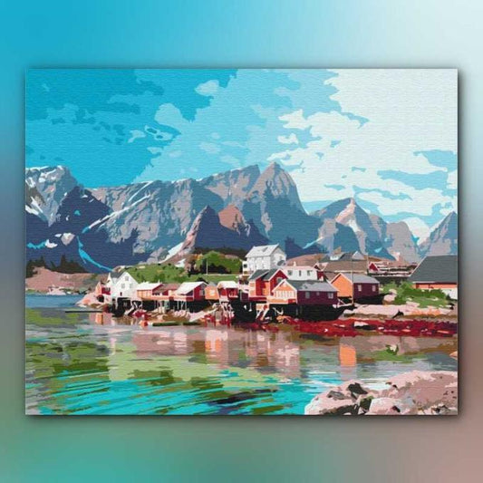 أدوات رسم لوحة جبال الكرستال