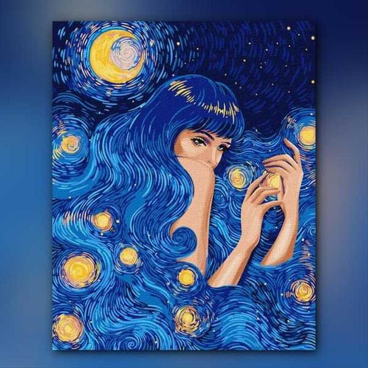 أدوات رسم لوحة جمال النجوم