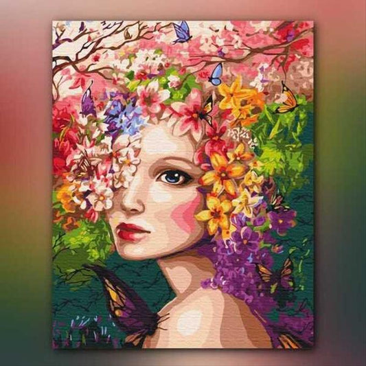 أدوات رسم لوحة فسيفساء الورود