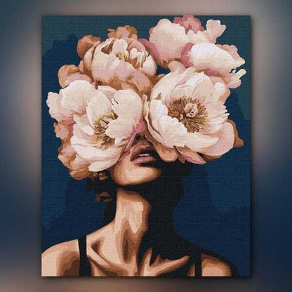 أدوات رسم لوحة تناغم الزهور