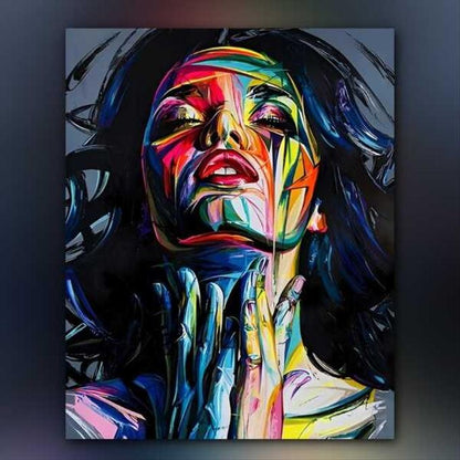 أدوات رسم لوحة مشاعر ملونة