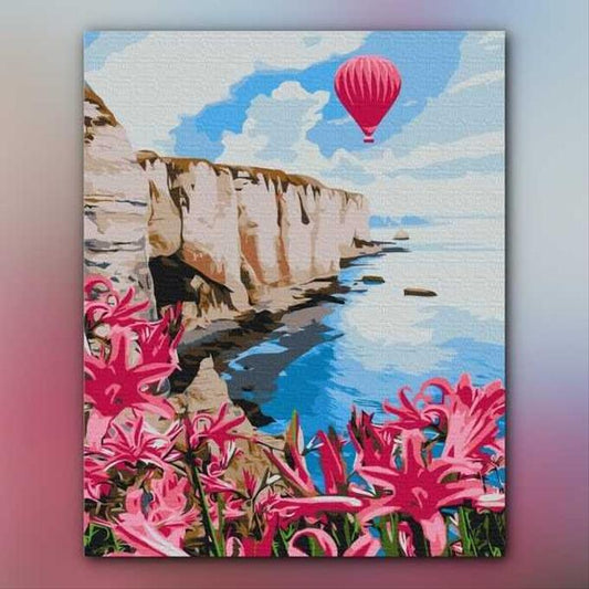 أدوات رسم لوحة رحلة في الطبيعة