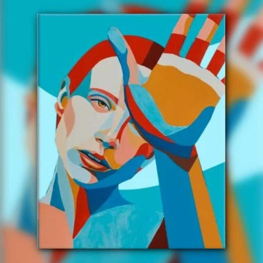 أدوات رسم لوحة هي أنثى III