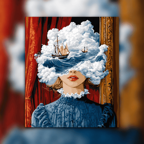 أدوات رسم لوحة العاصفة الصامتة