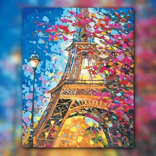 أدوات رسم لوحة ألوان الخريف