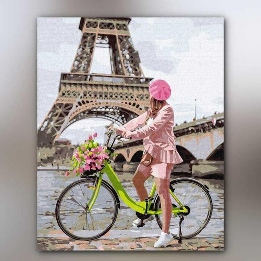 أدوات رسم لوحة نزهة في باريس