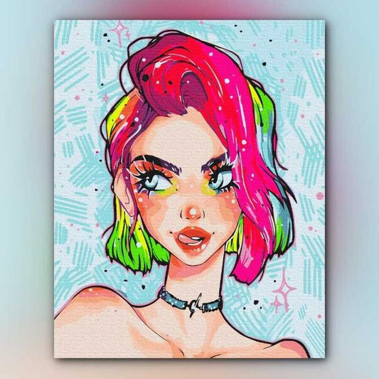 أدوات رسم لوحة نظرة ملونة