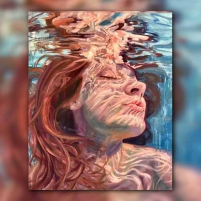 أدوات رسم لوحة الطلاء الأزرق العميق
