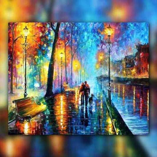أدوات رسم لوحة ليالي الشتاء