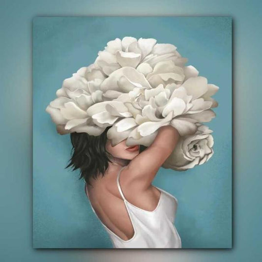أدوات رسم لوحة المرأة المخفية