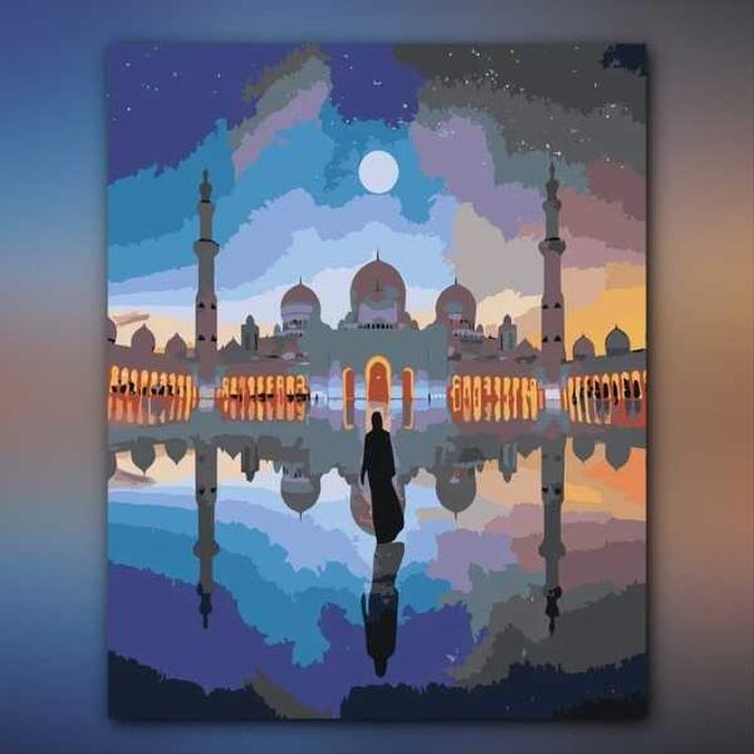 أدوات رسم لوحة الجامع الأكبر