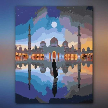 أدوات رسم لوحة الجامع الأكبر