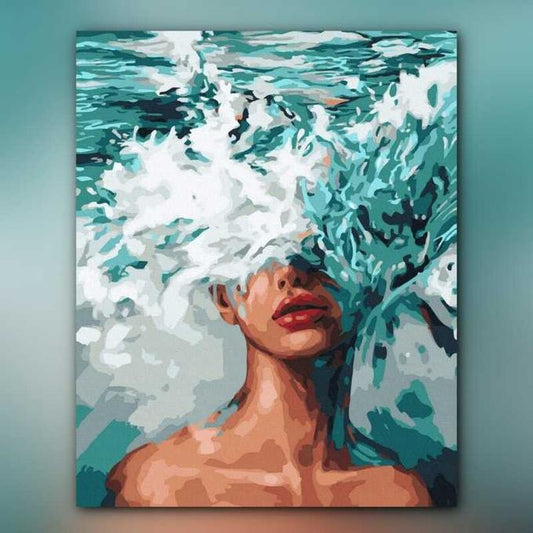 أدوات رسم لوحة مشاعر متموجة