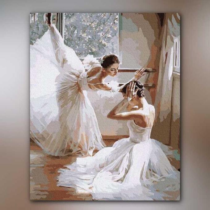 أدوات رسم لوحة رقصة الباليه