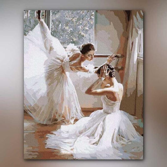 أدوات رسم لوحة رقصة الباليه