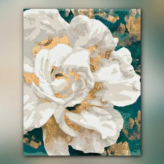 أدوات رسم لوحة زهرة الذهب