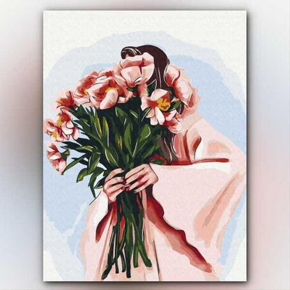 أدوات رسم لوحة بوكيه الربيع