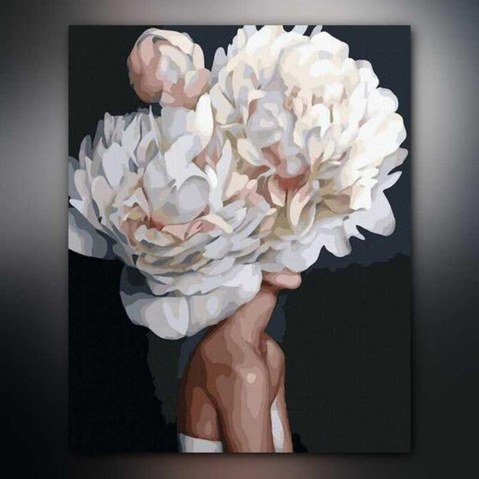 أدوات رسم لوحة فتاة الأقحوان
