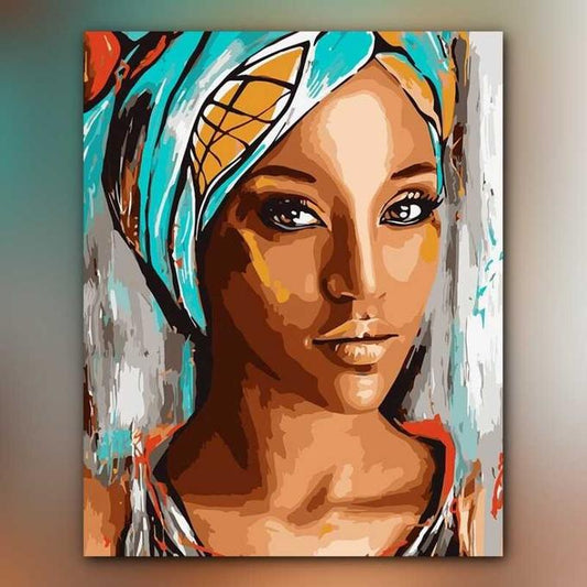 أدوات رسم لوحة عيون بنية