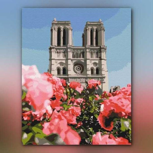 أدوات رسم لوحة ورود الأنوار
