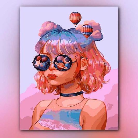 أدوات رسم لوحة حب السفر