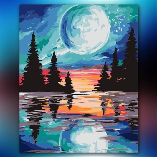 أدوات رسم لوحة اكتمال القمر