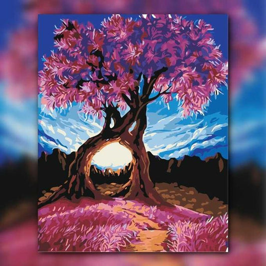 أدوات رسم لوحة شجرة الكرز